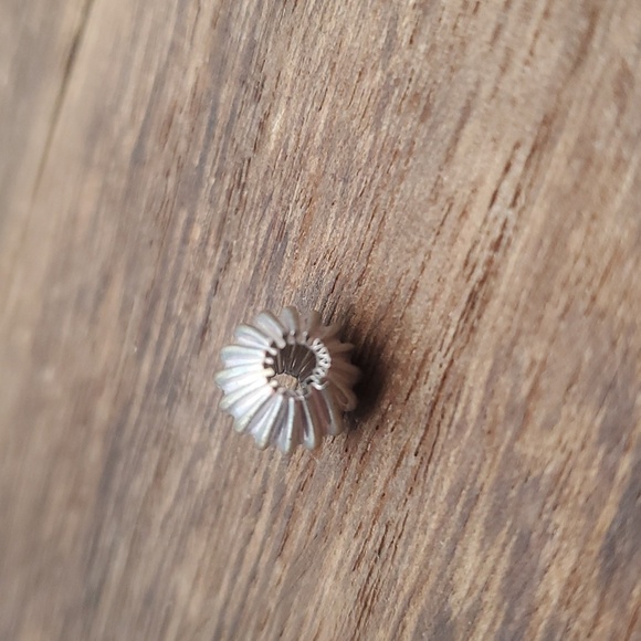 Silver flute charm Ball bead - Picture 2 of 2